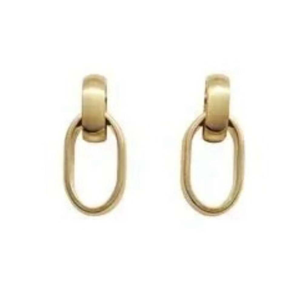 Laura Lombardi Elena Gold Hoop Earrings View 3